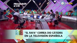 678  Rafael Correa dio cátedra en la televisión española  171214 2 de 4 [upl. by Jeni]