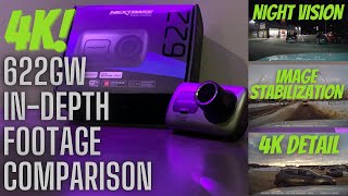 NextBase 622GW Footage Review and Comparison Digital Image Stabilization Stills and Night Vision [upl. by Dede475]