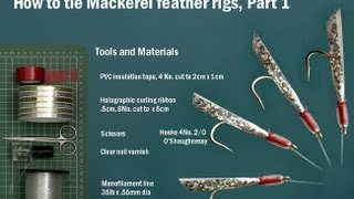 How To Tie Mackerel Feather Sea Fishing Lure Rigs  Sabiki Rigs [upl. by Ed974]