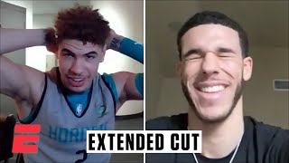 A conversation with LaMelo and Lonzo Ball Extended Cut  NBA on ESPN [upl. by Atinuj58]