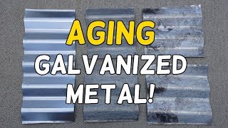 Age Galvanized Metal in Minutes [upl. by Priscella417]