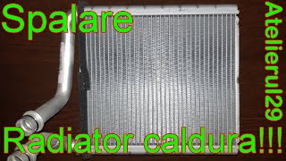 Spalare radiator de caldura habitaclu Volkswagen Golf 5JettaPassatetc [upl. by Tengdin430]