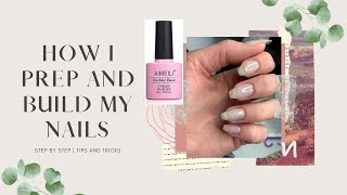 Builder Gel and Nail Prep  how to  tips and tricks  Aimeili Builder Base [upl. by Verlie510]