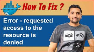 Docker how to fix  requested access to the resource is denied [upl. by Eneles605]