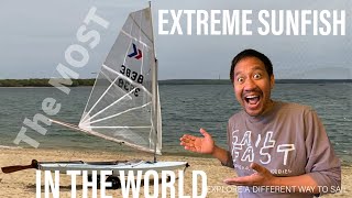 Sunfish Sailing  THE Most EXTREME Sunfish Sailboat in the WORLD [upl. by Huai]