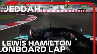 F1 2021 Jeddah Street Circuit  Lewis Hamilton Onboard [upl. by Nalra]