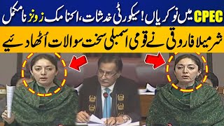 Jobs In CPEC  Sharmila Farooqi Raised Important Question In National Assembly  Capital TV [upl. by Teodor]