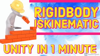 Rigidbody IsKinematic  Unity in 1 minute [upl. by Kcirdec]