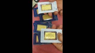 Unboxing 20 Gorgeous 1 Oz Gold Bars  PAMP New Design Bars [upl. by Yemarej289]