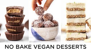 HEALTHY VEGAN NO BAKE DESSERTS ‣‣ easy to make [upl. by Clift]