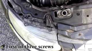 DIY Removing Headlight Saab 95 20T [upl. by Htebzil945]