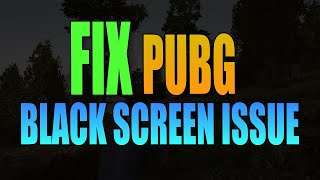 FIX PUBG Battlegrounds Black amp Blank Screen On PC [upl. by Aicilic759]