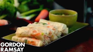 Fresh Prawn Rolls  Gordon Ramsay [upl. by Juback]