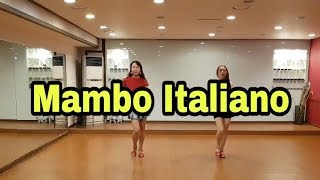 Mambo Italiano Line Dancebeginner Susan Prats2018 [upl. by Lymann]