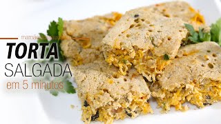 TORTA SALGADA DE AVEIA COM FRANGO  pronta em 5 minutos [upl. by Dom]