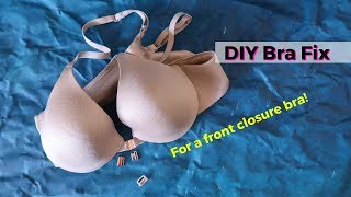 DIY Bra Fix  front closure or racerback bra [upl. by Nivalc]