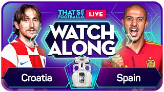 CROATIA vs SPAIN  LIVE Euros 2020 Watchalong with GOLDBRIDGE amp CRAIG [upl. by Neros]