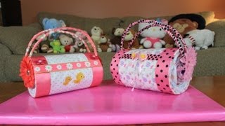 Diaper Cake Purse How To Make [upl. by Charlean995]