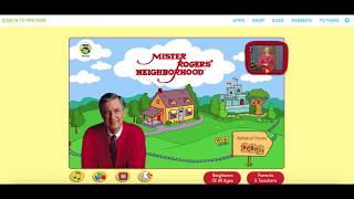 Updated Mister Rogers pbs kids website part 1 [upl. by Aihsile]