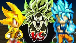 DBS movie Broly vs Goku and Sonic part 2 [upl. by Prober]