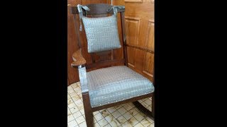 Reupholster Rocking Chair Seat [upl. by Bennion]