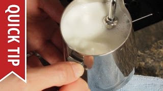 How to AutoFroth Milk for Lattes [upl. by Nitsug]