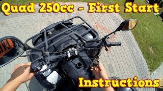 Quad 250cc  First Start Instructions  Test Ride Nitro Motors [upl. by Dane]