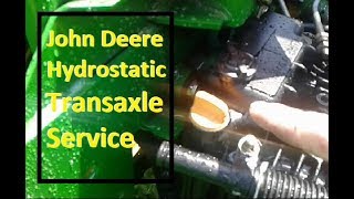 How to Service a John Deere Hydrostatic Transaxle 345 335 355D [upl. by Latoniah]