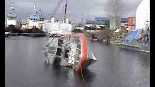 Coast Guard Response Boat SelfRighting Test [upl. by Ri]