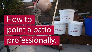 How to professionally point a patio quickly [upl. by Nairam]