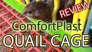 COMFORTPLAST QUAIL CAGE REVIEW  Modular Quail Cage System [upl. by Steward]