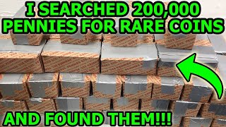 I Looked Through 200000 Pennies For Rare Coins  INSANE Finds In Biggest Coin Roll Hunt on YouTube [upl. by Ardekal160]