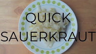 Quick Sauerkraut  Easy Recipes  The Slow 100 [upl. by Melli]