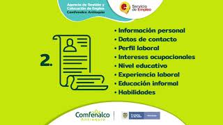 Aprende a registrar tu hoja de vida en nuestra Agencia de Empleo Comfenalco Antioquia [upl. by Aynos]