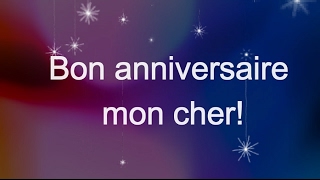 joyeux anniversaire  voeux anniversaire  Happy Birthday In French [upl. by Ester]