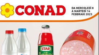 Volantino CONAD dal 8 al 14 Febbraio 2023 [upl. by Reiniar]