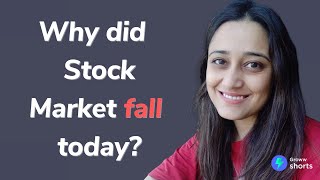 Why Stock Market Crashed today  Why did stock market fall today shorts [upl. by Ailegave]