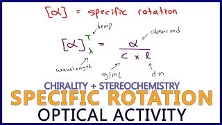 Specific Rotation and Observed Rotation Calculations in Optical Activity [upl. by Lowenstern]