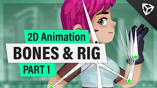 Unity 2D Animation 2020 – Bones amp Rig  Tutorial Part 1 [upl. by Aligna]