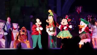 Full Mickeys Most Merriest Celebration castle stage show [upl. by Lenhart]