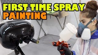 First time spray painting Bike Parts [upl. by Alat]