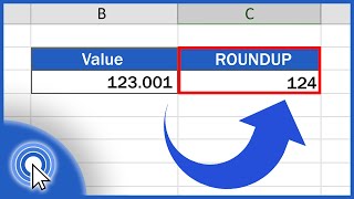 How to ROUNDUP in Excel [upl. by Leissam]