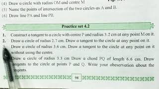 Practice Set 42 Geometry Class10 Maths part 2 Geometric Construction Class 10th Maths 2 JSir [upl. by Etnovahs]