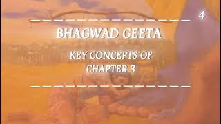 Key Concepts of Bhagavad Gita – Chapter 3 Karma Yoga [upl. by Stelle]