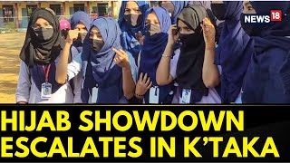 Karnataka News  Hijab Controversy Updates  Hijab Row In Karnataka Escalates Further  News18 [upl. by Eleda]