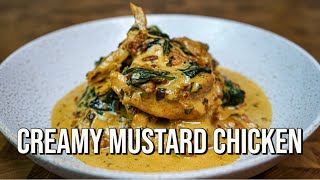 Creamy Mustard Chicken  The Tastiest Recipe [upl. by Akienahs868]