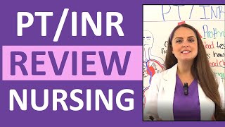 PTINR Normal Range Nursing Lab Values for NCLEX [upl. by Ashla]