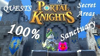 Portal Knights Sanctuary All QuestsSecret Areas Tutorial [upl. by Ivz31]