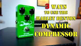 Harley Benton Joyo Dynamic Compressor Pedal  Demo [upl. by Nyrual906]