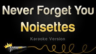 Noisettes  Never Forget You Karaoke Version [upl. by Otreblada]